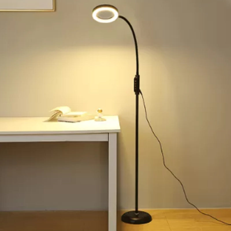 Lámpara de mapa de forma de forma de círculo de estilo moderno lámpara de piso de 1 luces