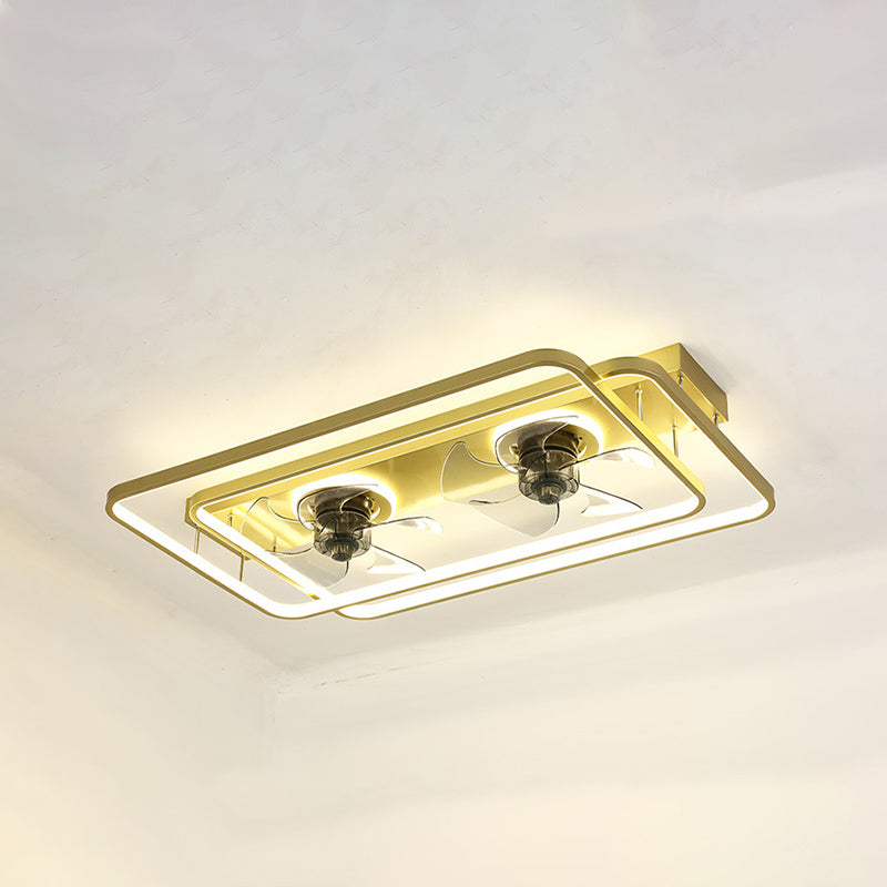 Noordse geometrische ventilator licht metaal LED spoeling Mount Light voor woonkamer