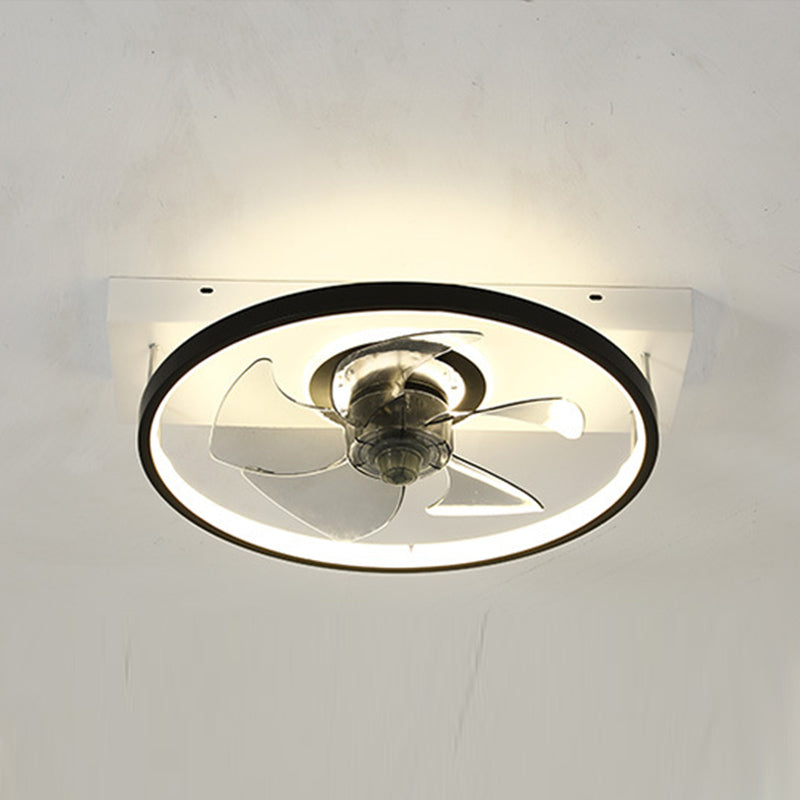 Nordisches geometrisches Lüfter Light Metal LED Flush Mount Light für Wohnzimmer