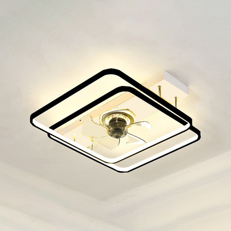 Ventola geometrica Nordic Light LED LED FLUSH MONTURE LUCE per soggiorno