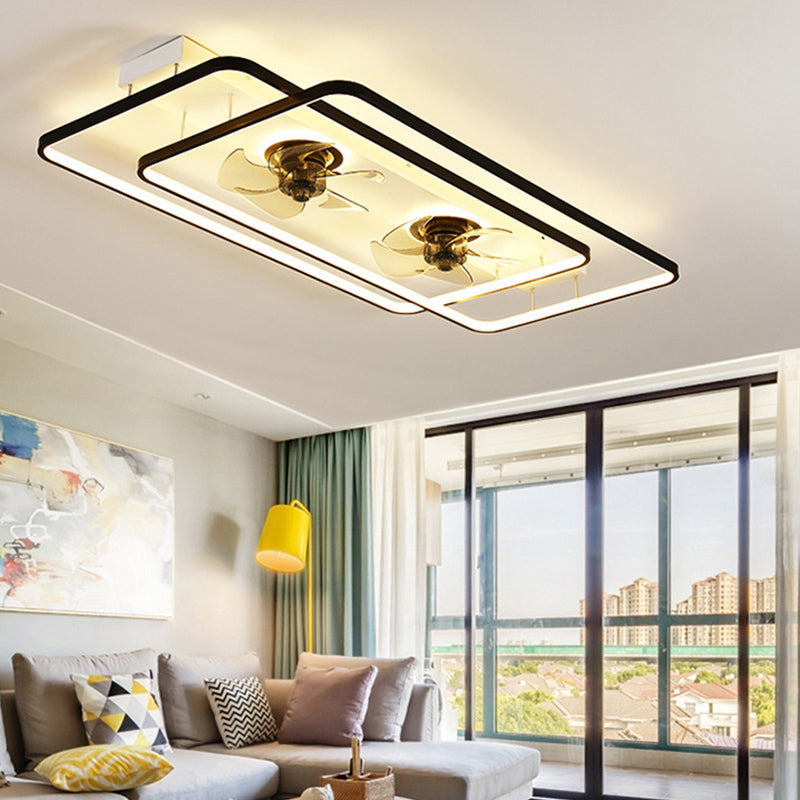 Noordse geometrische ventilator licht metaal LED spoeling Mount Light voor woonkamer