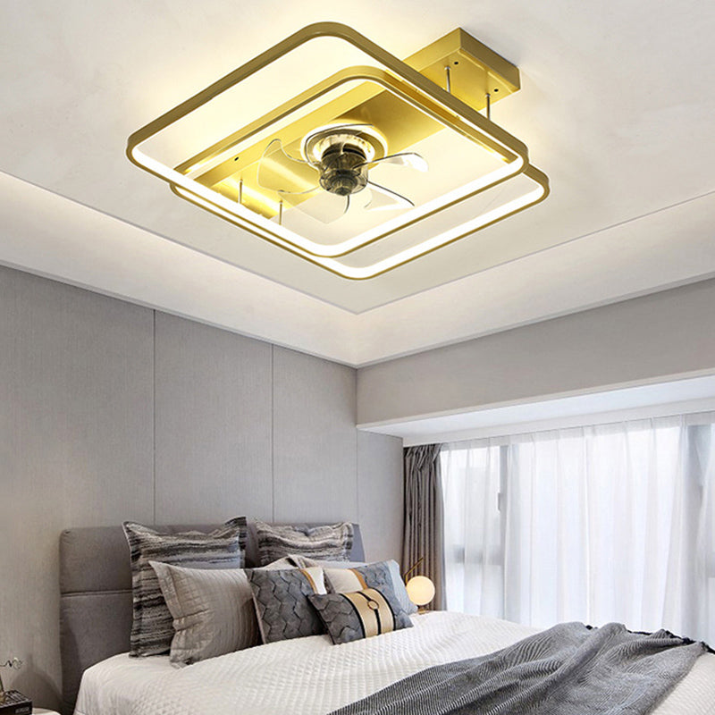 Noordse geometrische ventilator licht metaal LED spoeling Mount Light voor woonkamer