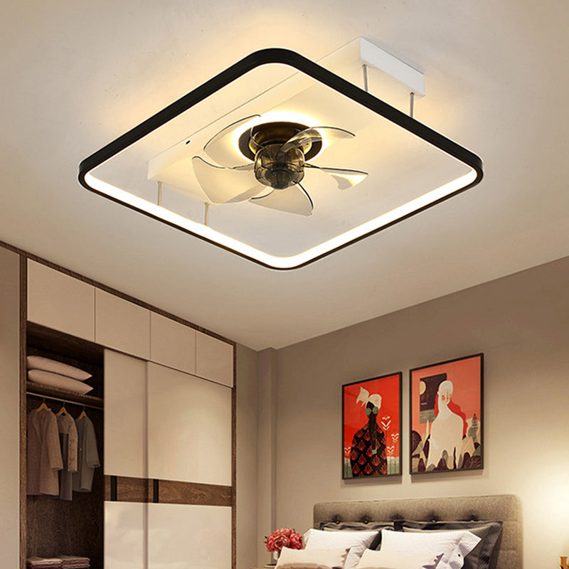 Nordisches geometrisches Lüfter Light Metal LED Flush Mount Light für Wohnzimmer