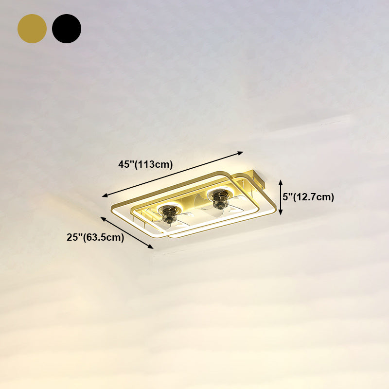 Noordse geometrische ventilator licht metaal LED spoeling Mount Light voor woonkamer