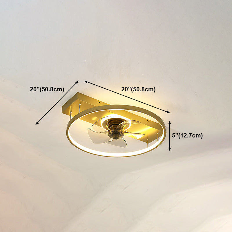 Noordse geometrische ventilator licht metaal LED spoeling Mount Light voor woonkamer