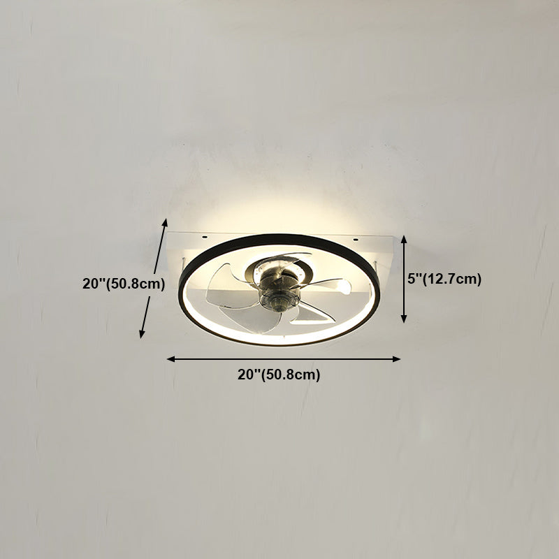 Nordisches geometrisches Lüfter Light Metal LED Flush Mount Light für Wohnzimmer