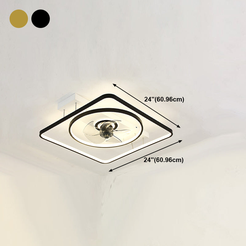 Noordse geometrische ventilator licht metaal LED spoeling Mount Light voor woonkamer