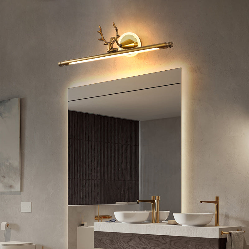 Postmodern Style Strip Shape Wall Sponce Metal Light para baño