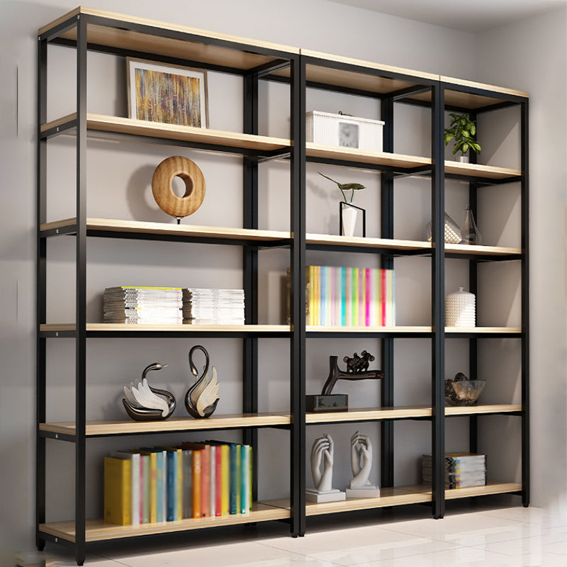 Metal Etagere bibliothèque industrielle Open Back Book Shelf avec étagères pour le bureau et la maison