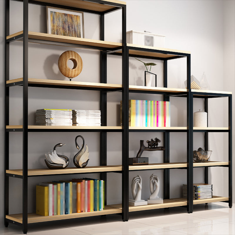 Metal Etagere bibliothèque industrielle Open Back Book Shelf avec étagères pour le bureau et la maison