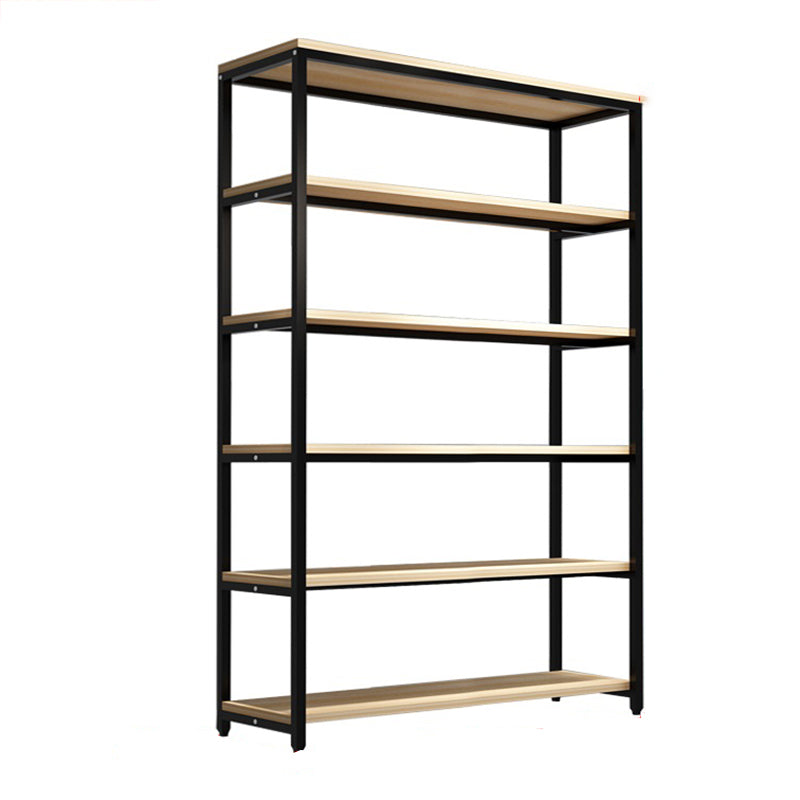 Metal Etagere Bookcase Scaffale di libri a retro aperto industriale con ripiani per ufficio e casa