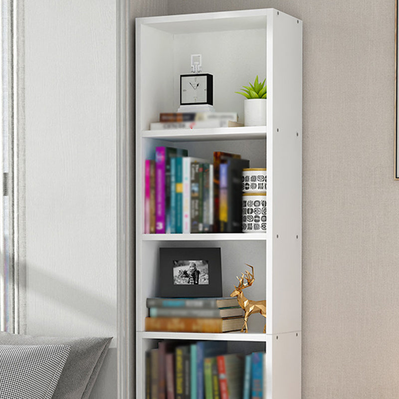 Witte en natuurlijke standaard boekenplank vervaardigd houten boekenplank voor thuis