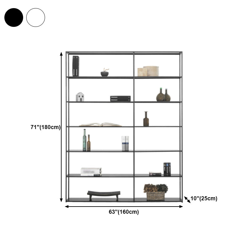 Estantería de estante abierto de estilo minimalista con estante rectangular