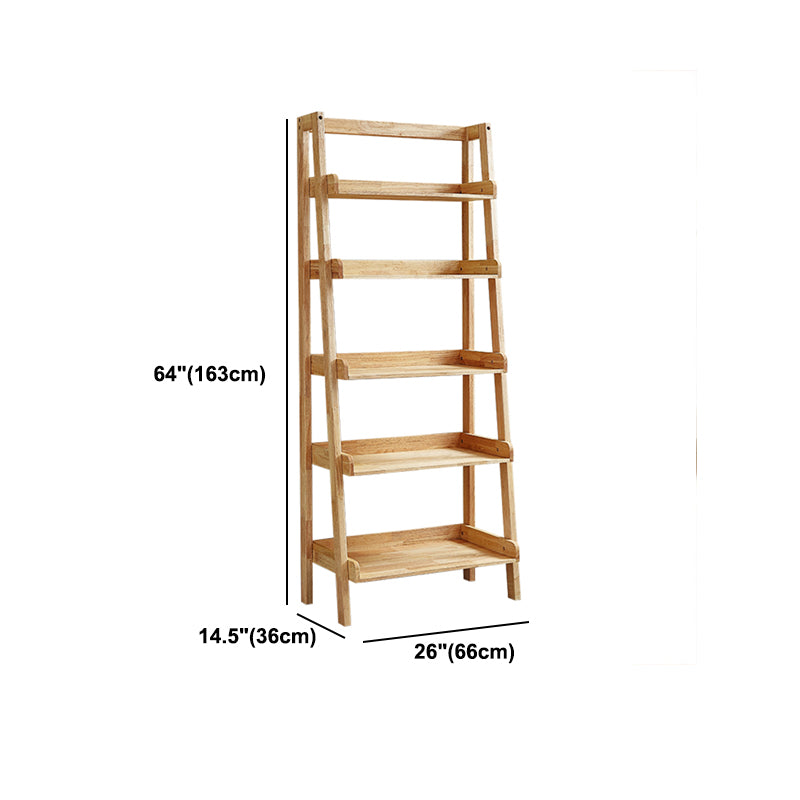 Eigentijdse verticale boekenkast houten open terug boekenplank voor thuis