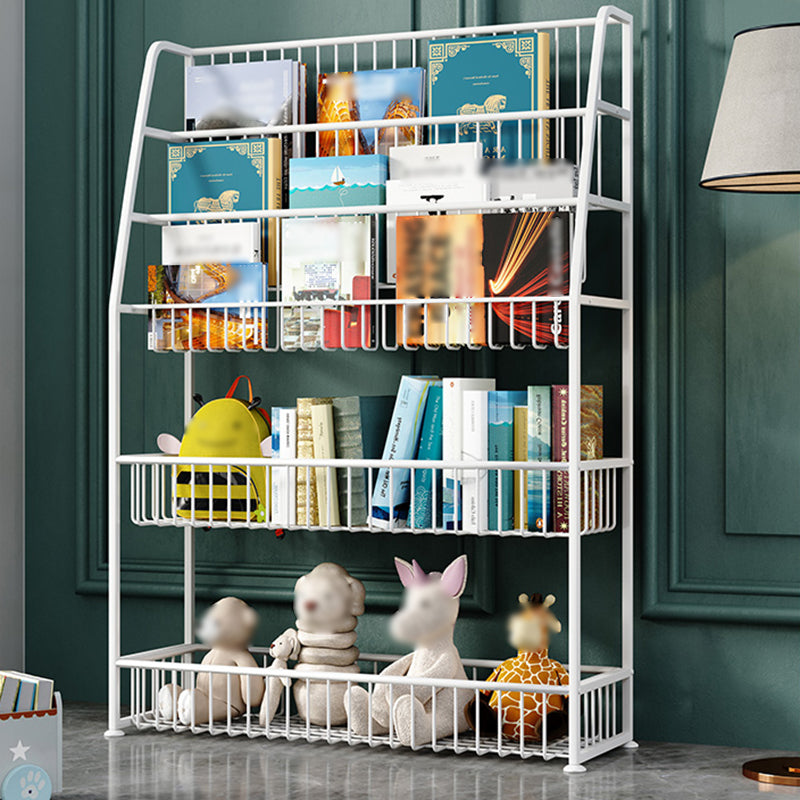 Moderne stijl metal boekenplank ladder open plank boekenkast voor studieruimte