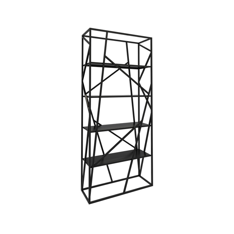 Open Metal Etagere Bookcase Contemporary Rectangular Shelf Bookcase