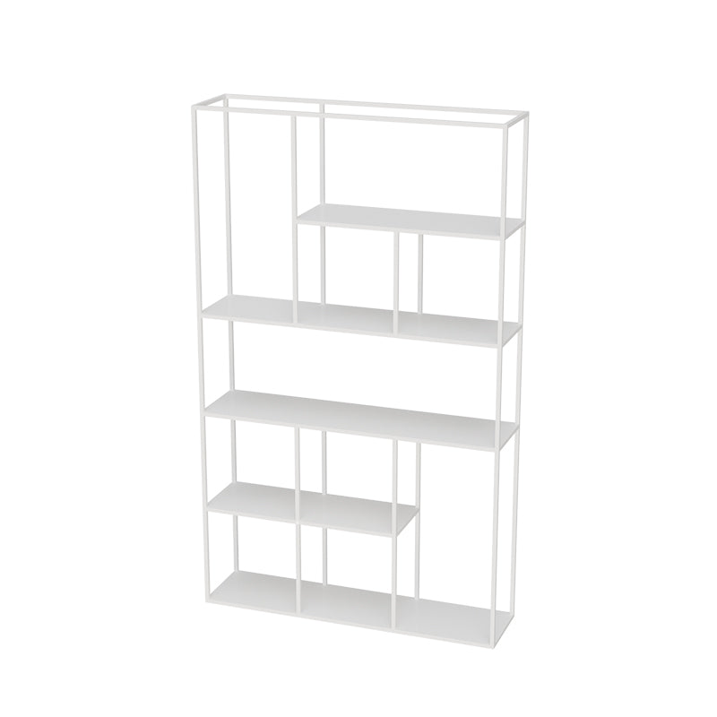Libreria etagere in metallo aperto minimalista con scaffali rettangolari