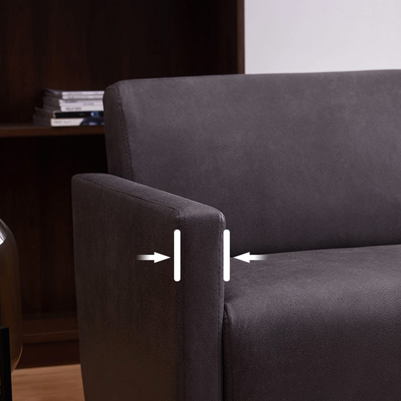 Modern 4 Wood Legs Standard Sofa Square Arm Sofa for Living Room