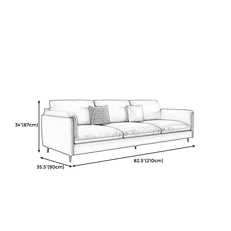 Sofa rectangulaire rembourré avec pileter Sponge / Tampon de latex