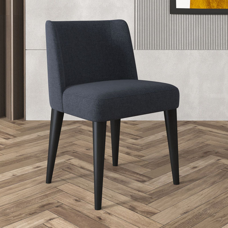 Modern Chairs Dining Armless Chair with Wooden Legs for Kitchen