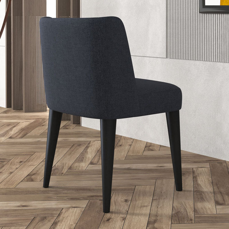 Modern Chairs Dining Armless Chair with Wooden Legs for Kitchen