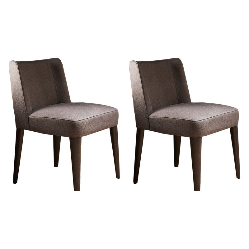 Modern Chairs Dining Armless Chair with Wooden Legs for Kitchen