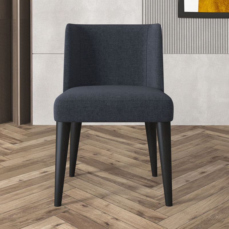 Modern Chairs Dining Armless Chair with Wooden Legs for Kitchen