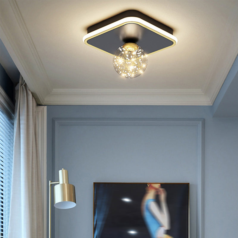 Bal Vorm LED Plafond Lamp Modern Ijzer 1 Licht Flush Mount voor gangpad gang