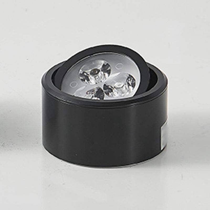 Aluminium Drum Down Light Simple Style Schwarz Led Flush Ceiling Light für Hallway