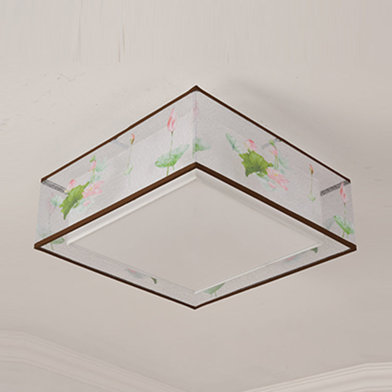 Geometry Ceiling Fixtures Contemporary Style Fabric Ceiling Mounted Lights