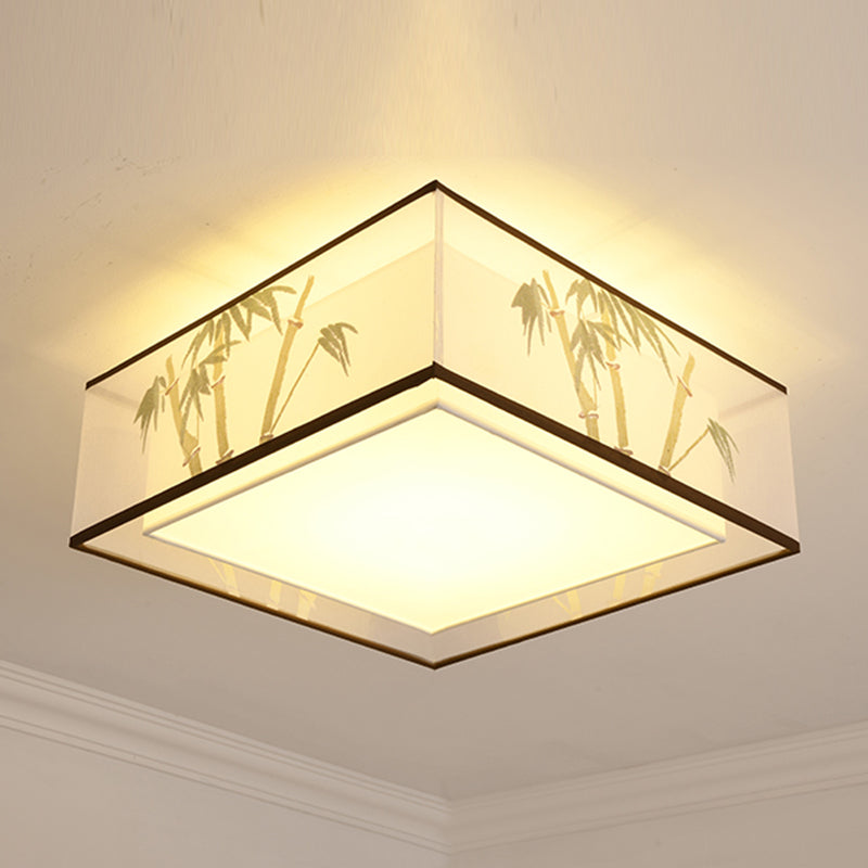 Geometry Ceiling Fixtures Contemporary Style Fabric Ceiling Mounted Lights