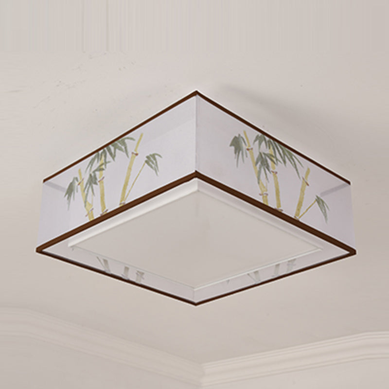 Plafoniere Geometry Luci montate a soffitto in tessuto in stile moderno