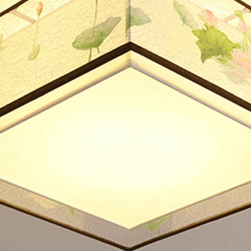 Geometry Ceiling Fixtures Contemporary Style Fabric Ceiling Mounted Lights