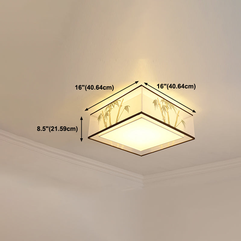 Geometry Ceiling Fixtures Contemporary Style Fabric Ceiling Mounted Lights