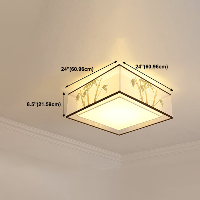 Geometry Ceiling Fixtures Contemporary Style Fabric Ceiling Mounted Lights