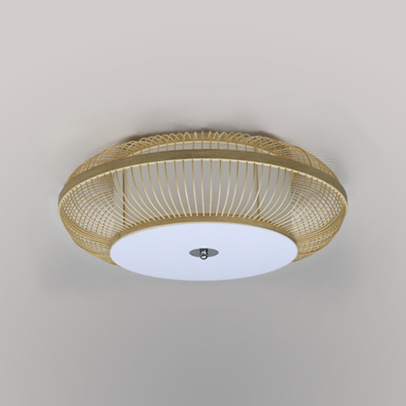 Illuminazione a soffitto di bambù di stile moderno della lampada da soffitto di geometria della luce per il soggiorno