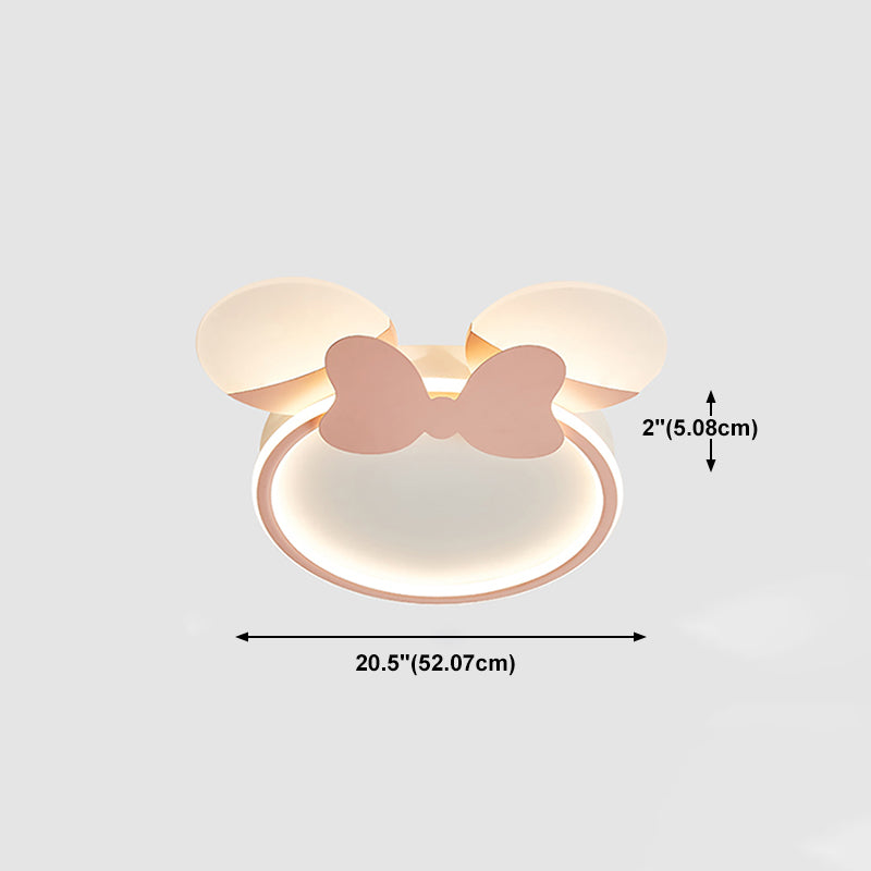 Plafoniera a LED in alluminio rosa da incasso in stile adorabile per la cameretta dei bambini