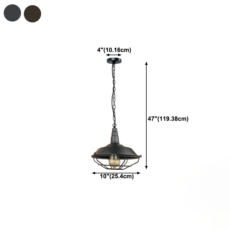 Industriële stijl eetkamer hanglamp licht metalen schuur tint hangende lamp met kooi