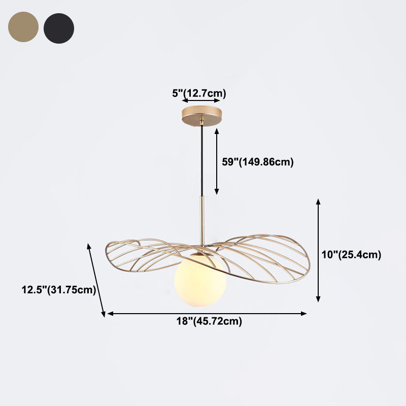 CABE DE CABE COMINADO PARTIVO LÍNEA PARCELA Lámpara de caída de 1 luces de 1 luces