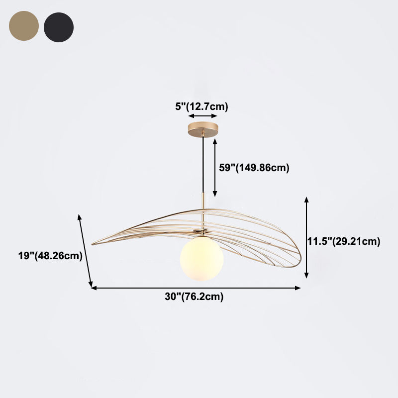 Wire Cage Dining Room Pendant Light Fixture Loft Style Metal 1-Light Drop Lamp