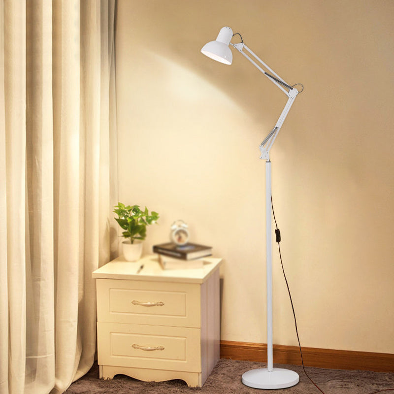 Bell Shape Floor Lamp Contemporary Style Metal 1 Light Floor Lighting