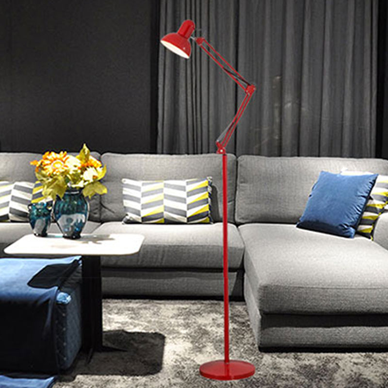 Bell Shape Floor Lamp Contemporary Style Metal 1 Light Floor Lighting