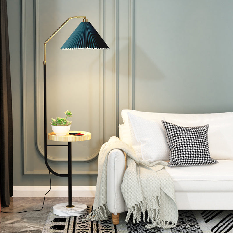 Contemporary Style Cone Shape Floor Lamp Metal 1 Light Floor Lighting