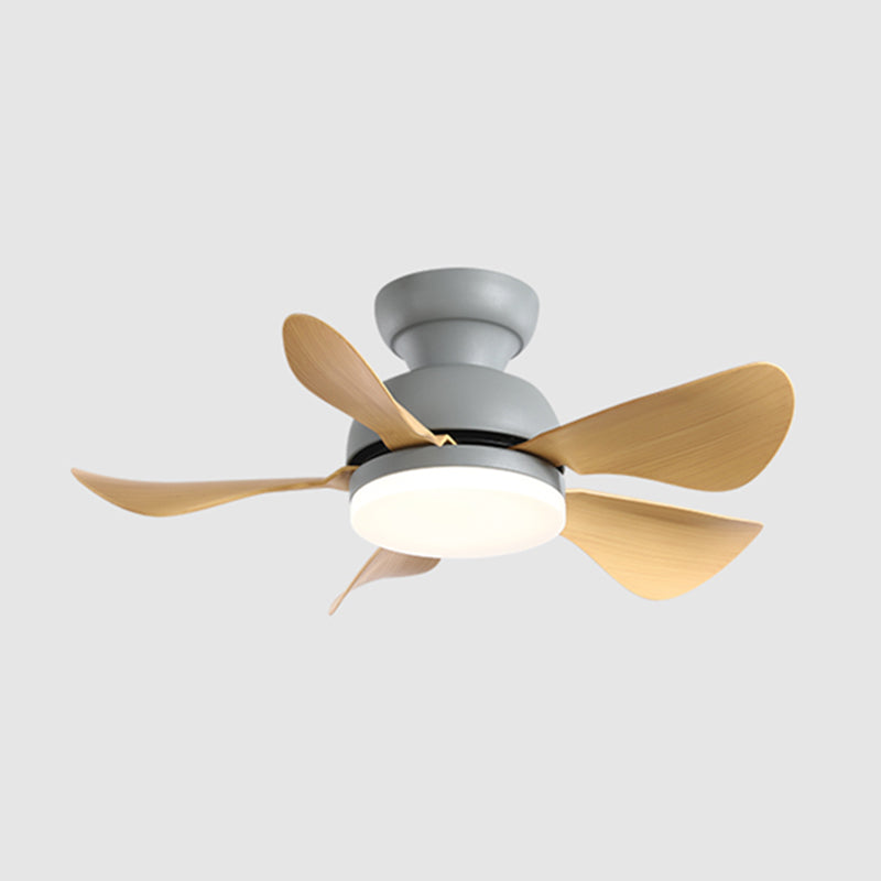 1 Light Ceiling Fan Lighting Modern Style Metal Ceiling Fan Lamp for Bedroom