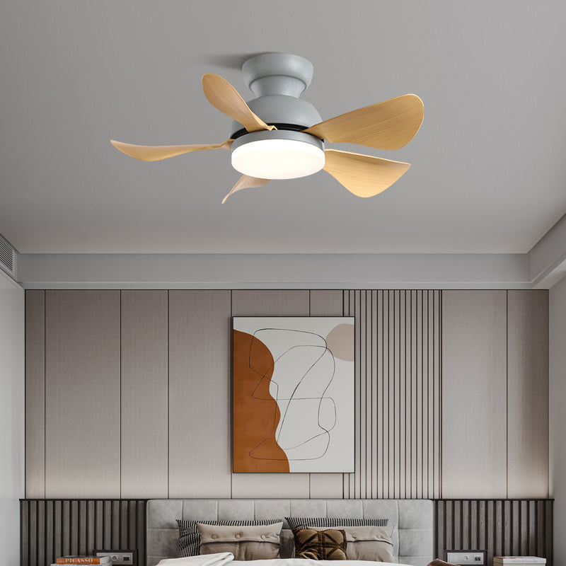 1 Light Ceiling Fan Lighting Modern Style Metal Ceiling Fan Lamp for Bedroom