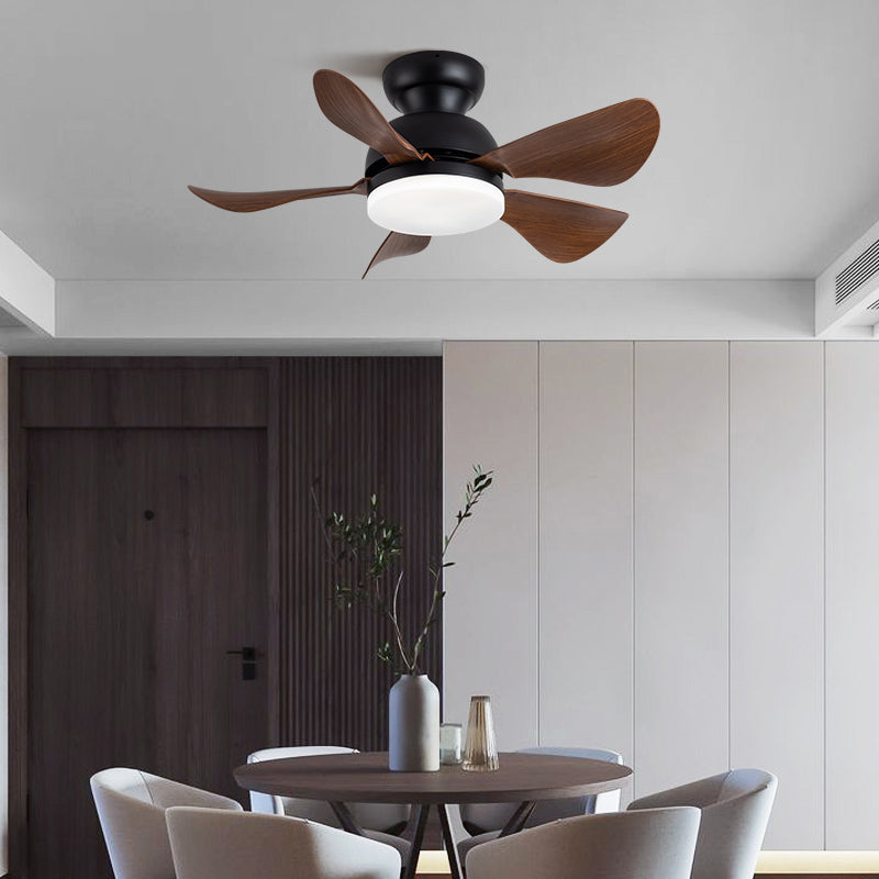 1 Light Ceiling Fan Lighting Modern Style Metal Ceiling Fan Lamp for Bedroom