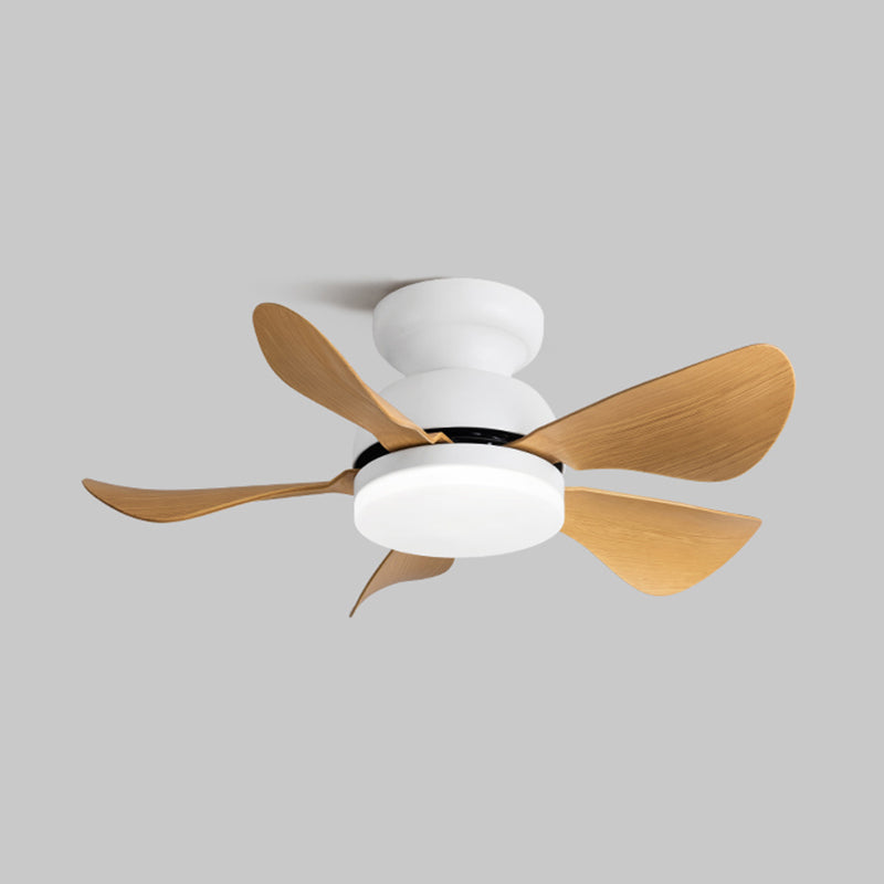 1 Light Ceiling Fan Lighting Modern Style Metal Ceiling Fan Lamp for Bedroom