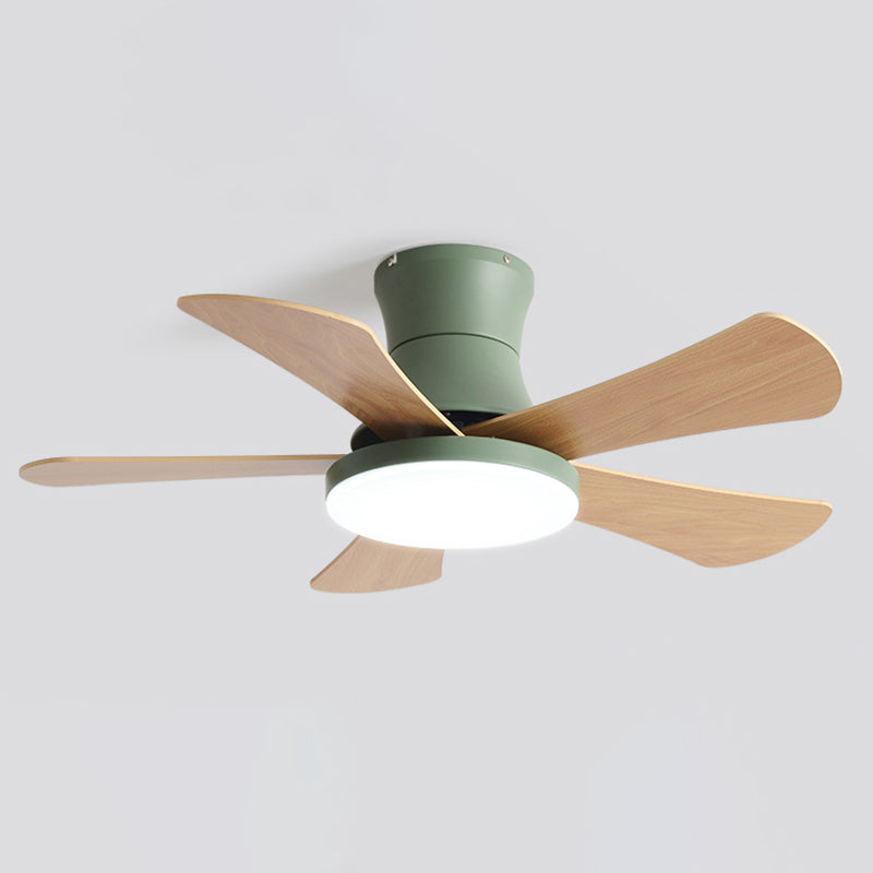 Éclairage de ventilateur de plafond de style moderne Métal 1 plafond léger lampe à fans pour la chambre pour enfants