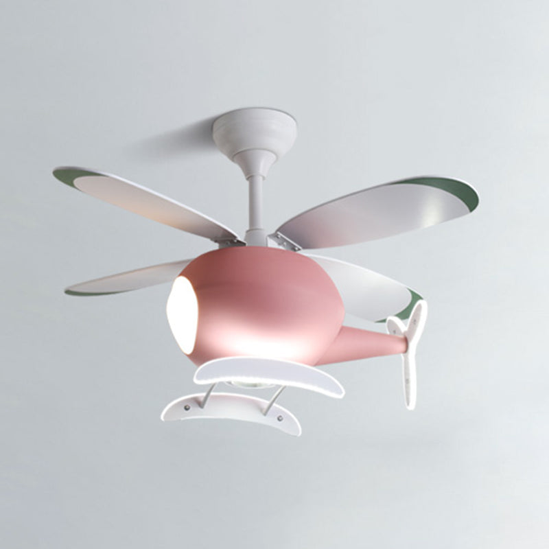 Éclairage de ventilateur de plafond multiple de style moderne lampe à fans de plafond en métal pour chambre à coucher