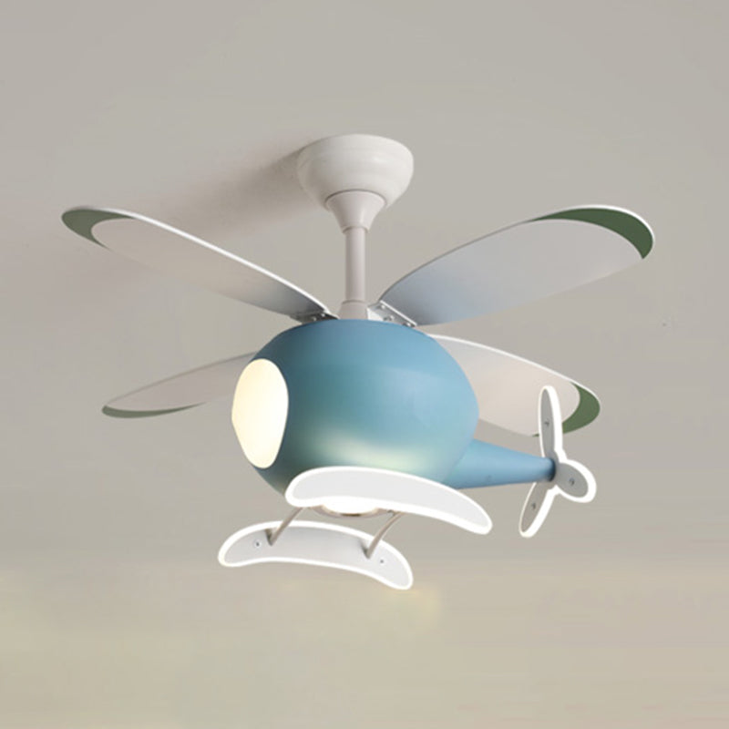 Éclairage de ventilateur de plafond multiple de style moderne lampe à fans de plafond en métal pour chambre à coucher